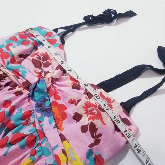 Peter Som Floral Smocked Baby Doll Blouse - Picture 8 of 12